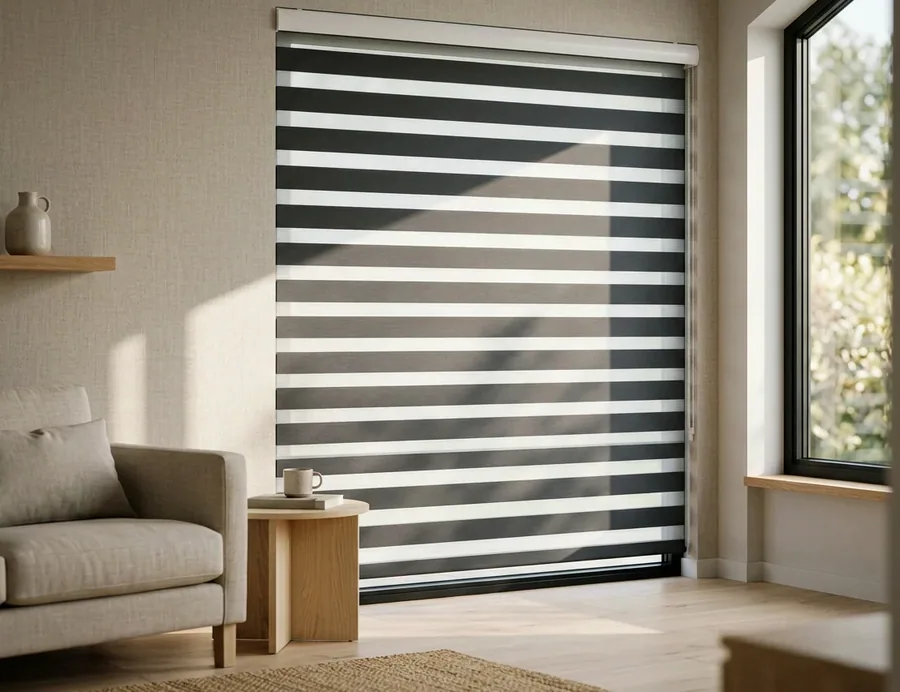 Day & Night Zebra Blinds fitted in an Irene home