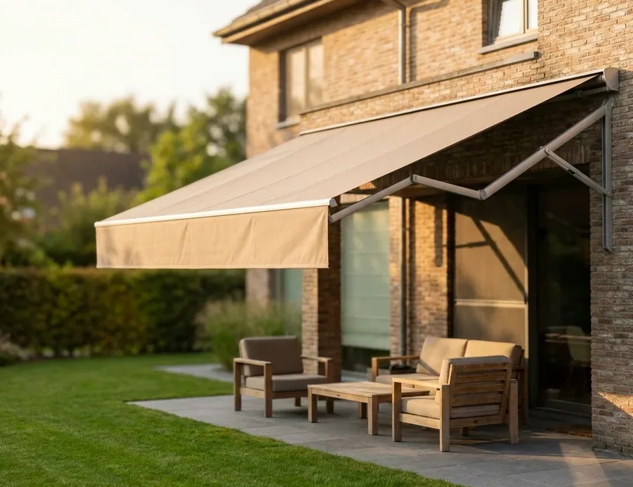 Folding-Arm Awnings fitted in an Irene home