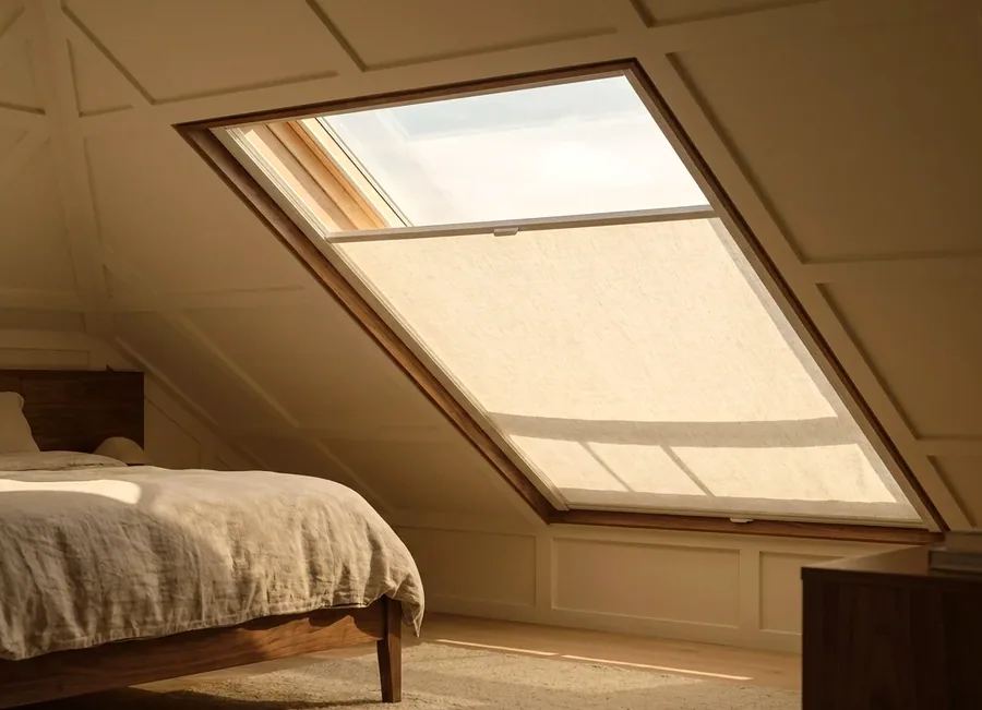 Skylight & Shaped-Window Blinds fitted in an Irene home